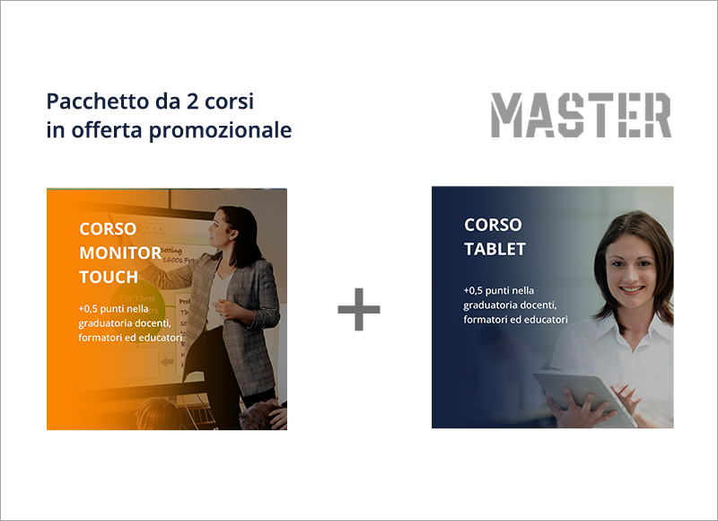 Pacchetto 2 Certificazioni informatiche: Monitor Touch e Tablet
