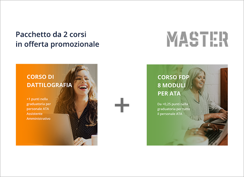Pacchetto corsi Dattilografia e FDP 8 Moduli