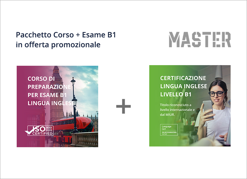 Pacchetto corso ed esame Certificazione Inglese Livello B1