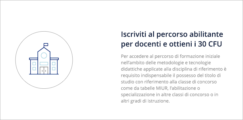 Abilitazione docenti 30 CFU art.13