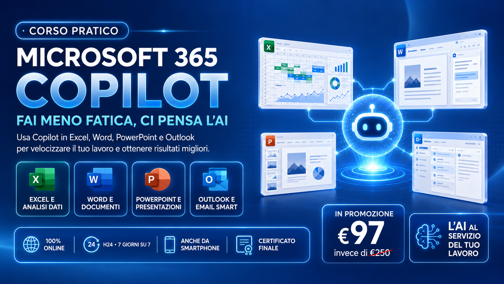 Microsoft 365 Copilot: perché imparare a usare l’AI in Excel, Word, PowerPoint e Outlook può farti lavorare meglio